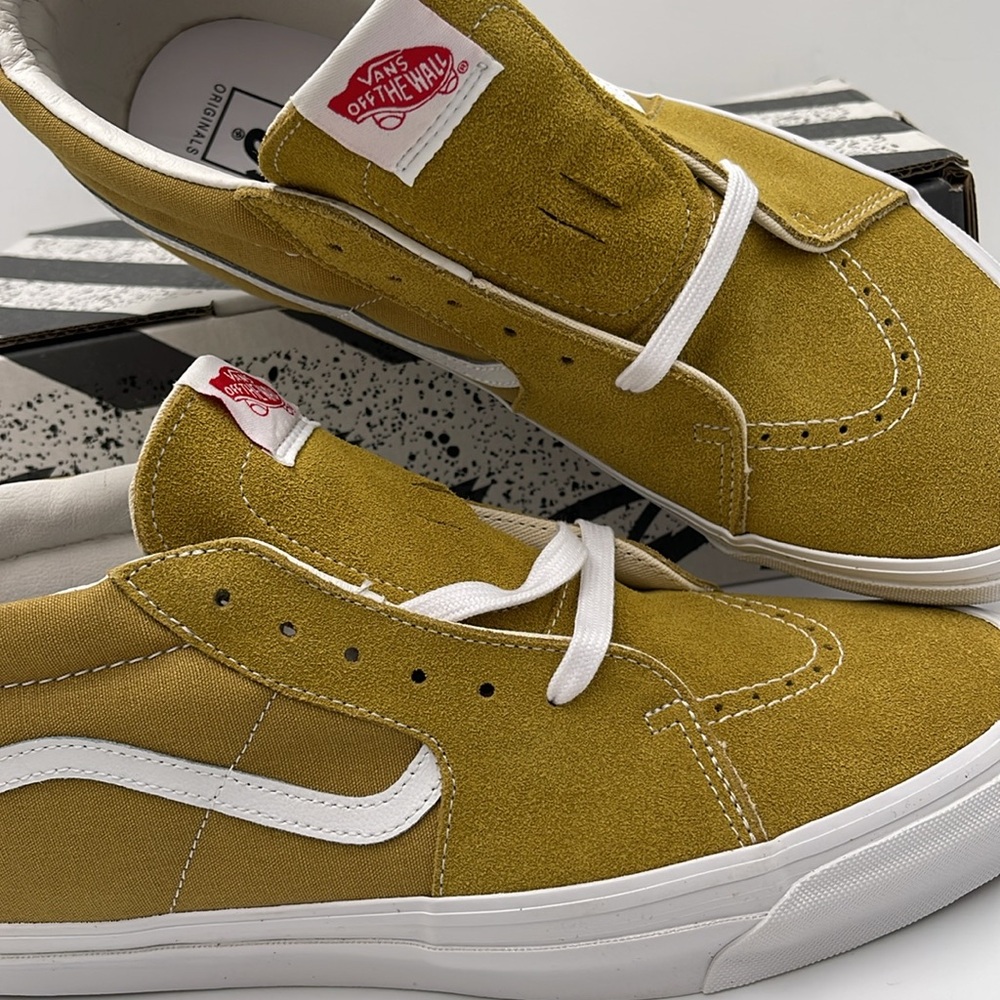 Vans Men’s Mustard High-Top 0g Sk8-Mid Lx
Suede/Canvas Tobacco/White
VN0A4BVCN2X - Picture 14 of 16